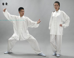 Satin Unisex Martial Arts Uniform Kung Fu Suit Costume Tai Chi Performance Sets