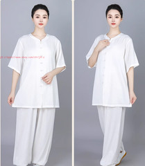 Cotton linen Tai chi Suit Kung fu Martial arts Uniform Wing Chun Shirt and Pants