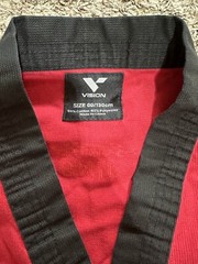 Vision DXV Taekwondo Size 00/130cm Youth Red Martial Arts Uniform Set