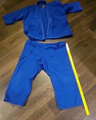 MMA King Blue BJJ Gi Size A4 With Alterations