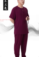 Unisex Cotton Meditation Buddhist Monk Sleepwear Shaolin pajamas Set Underwear