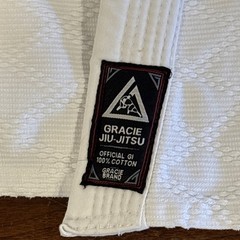 Gracie Jiu-Jitsu Official Gi 6/190 White Jacket 100% Cotton