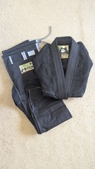 Inverted Gear BJJ Jiu-Jitsu Gi Uniform Set Jacket & Pants Black Size A1S