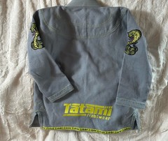 Tatami Animal Jiu-Jitsu Kimono Gray Yellow M00 Kids Unisex Jiu-Jitsu Gi