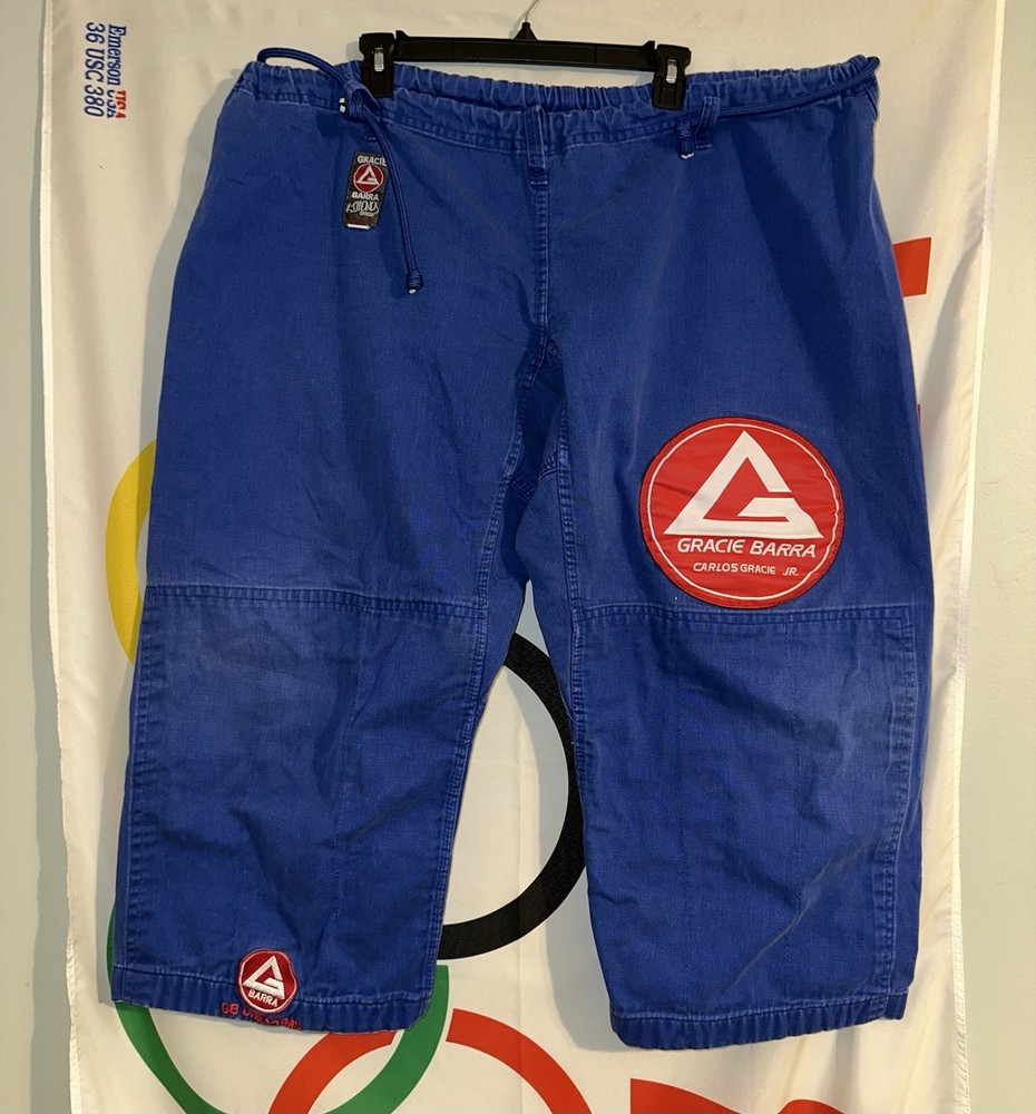 Gracie Barra Pants Adult A5 Blue Equipe GB Edition Jiu Jitsu Ripstop BJJ