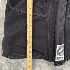 Maeda Jiujitsu Gi Top Kids Black Size M2 BJJ Grappling Nogi MMA Gym 100% Cotton
