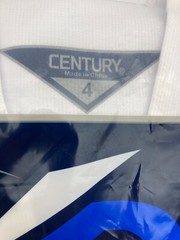 Century TKD Martial Arts Student Uniform White Ribbed Size 4 Size 3 Belt NEW