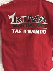 Tusah Kids World Taekwondo Red Shirt Size 000 Uniform Ktma Martial Arts