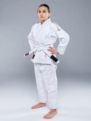 Fuji Kids Childrens Blossom Brazilian Jiu Jitsu Gi Jiu-Jitsu BJJ – White / Pink
