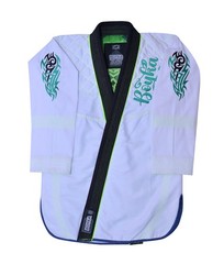 Inner Sublimated Embroidered Brazilian Jiu Jitsu (BJJ) GI KIMONO white