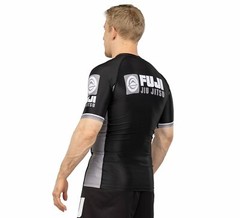 Fuji MMA BJJ Jiu Jitsu ShortSleeve Short Sleeve SS Rashguard – Black / Gray