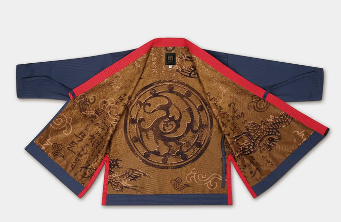MOOTO Kumgang Grandmaster Taekwondo Karate Dobok Navy Black Collar Professional