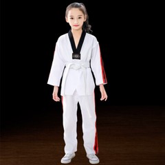 White Taekwondo Uniforms Karate Judo Taekwondo Clothes Children Adult Unisex