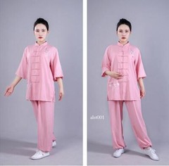 Summer Women Cotton Tai Chi Uniform Kung Fu Suit Martial Arts Wing Chun Clothes