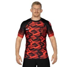 Fuji Match MMA BJJ Jiu Jitsu ShortSleeve Short Sleeve SS Rashguard – Red Black