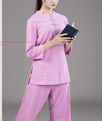 Linen Unisex Chinese Tai Chi Uniforms Kung Fu Clothing YOGA Fitness Zen Clothes