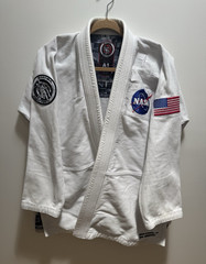 Sanabul NASA BJJ Gi A1 White Jiu Jitsu Uniform Astronaut Patch Complete Gi Pants