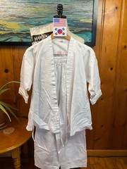 Century Martial Arts Uniform Suit Shirt Top Pants Patch Tae Kwan Do ATA *SIZE 2*