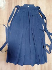 Japanese Kendo Hakama Pants Kimono Size 25 Length 37.7in Dark Blue