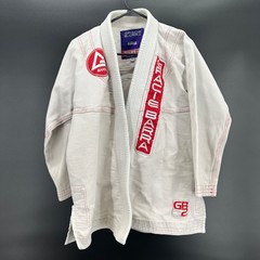 Gracie Barra Gi Jiu Jitsu Jacket Kimono Top Adult A0 White Equipe GB BJJ Adidas