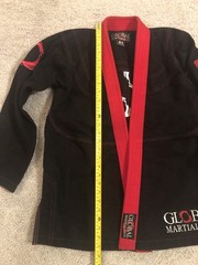 Global Martial Arts Brazilian Jiu Jitsu Size A0 Black Top Only Sports