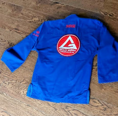 Kimono Gracie Barra Equipe GB BJJ Gi Youth Size Y6 Blue Jiu Jitsu (ONLY TOP)