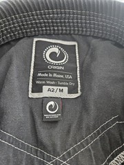 Origin axiom Black Brazilian Jiu-Jitsu Gi Set A2/M Jacket & 36 Pants