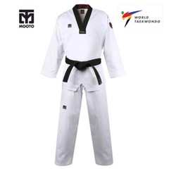 Official Mooto Corea Taekwondo Dobok Uniform Gi Kukkiwon New World TKD Logo