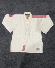 Albino & Preto BJJ Gi – Batch 8 (White) – Premium Quality 450 GSM