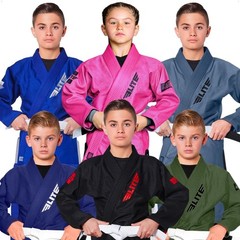 Elite Sports IBJJF Ultra Light BJJ Brazilian Jiu Jitsu Gi for Kids with Presh…