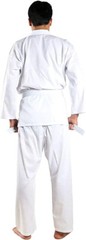 NEW W PC. KIDS/SMALL ADULT UNISEX Sz 3 WHITE KARATE MARTIAL ARTS UNIFORM