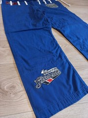 BJJ Globetrotters Travel Pants Trousers Lightweighth Blue Jiu Jitsu Retro Design