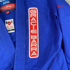 Gracie Barra Kimono/Gi Jacket Youth Y5 Blue MMA Jiu Jitsu Ripstop (No Belt)