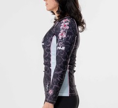 Fuji Womens Blossom MMA BJJ Jiu Jitsu LongSleeve Long Sleeve LS Rashguard Pink