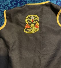The Karate Kid “Cobra Kai” Cosplay Suit Taekwondo Uniform Halloween Suit Youth L