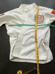 NAAMA Michigan Karate Dragon Karategi Gi Patch Top Shirt Uniform White Size 1