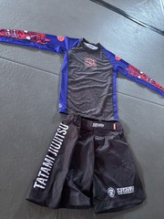 Tatami Jiu Jitsu Rashguard and Shorts Set BJJ Large / xL. MMA Training
