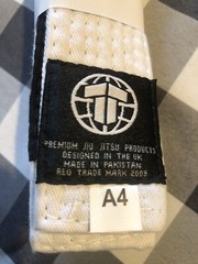 Tatami A4 White Belt Brazilian Jiu Jitsu New With Tags