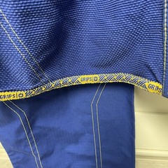 BJJ Brazilian Jiu Jitsu Kimono Set Gi Mens Medium A4 Blue Uniform GR1PS Cali 99