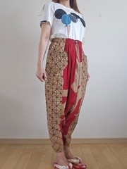 Repurposed Vintage Fabric: Handmade Judo Uniform And Banner, Persimmon-Dyed