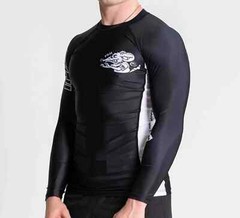 Fuji Mat Rat Flex Lite Mens MMA BJJ Jiu Jitsu Long LongSleeve LS Rashguard Black