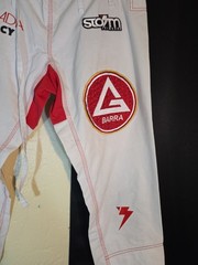 Gracie Barra Equipe Storm White Jiu-Jitsu Gi Pants Only Uniform Size A0 Karate
