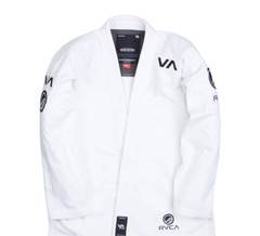 Men’s Shoyoroll BJJ Kimono RVCA V2 Batch 60 GI 450 GSM Uniform White With Bag