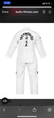 Adidas ITF Taekwondo Student Dobok Uniform White Size 120cm – New