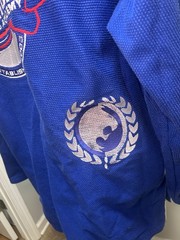 CMMA Adult Double Weave JIU-Jitsu Gi Kimono Blue Size 5 (A3) Creighton BJJ MMA