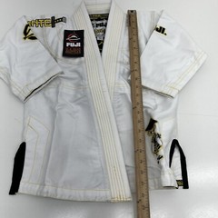 Fuji Tanto White Embroidered IBJJF Competition BJJ Kids Size C0 (7-8) NEW