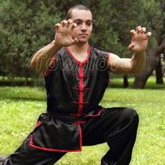 Sleeveless Kung Fu Taichi Uniform Martial Arts Suit Changquan Nanquan Outfit Hot