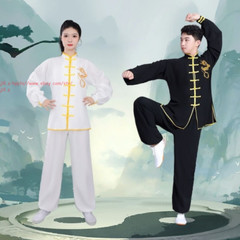 Chinese KungFu Suit Unisex Cotton Tai Chi Uniforms wushu Wing Chun Clothes Set