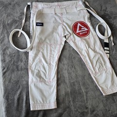 GRACIE BARRA JIU JITSU Gi Pants Adult SIZE A0 White Equipe Edition
