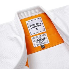 Shoyoroll Porter 123 White Premium BJJ Gi – 450 GSM Jiu Jitsu Kimono With Bag